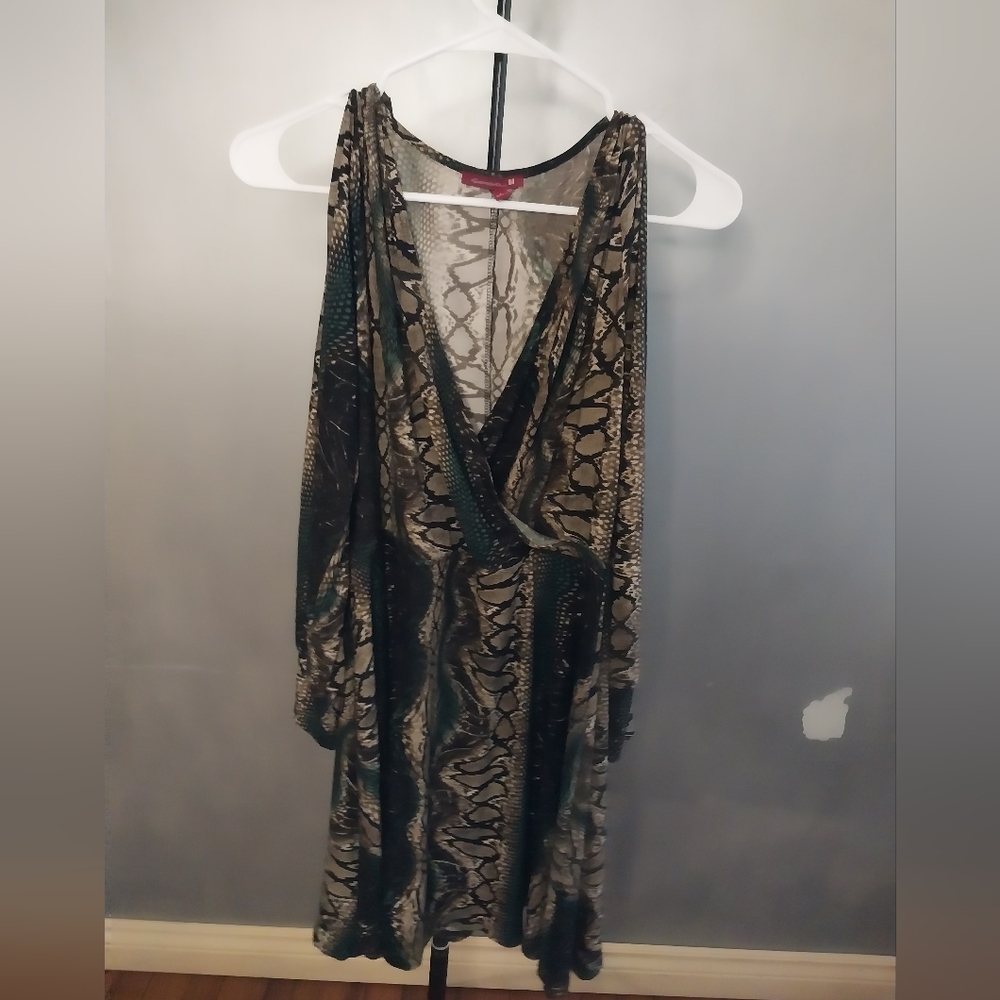 Snake pring dress